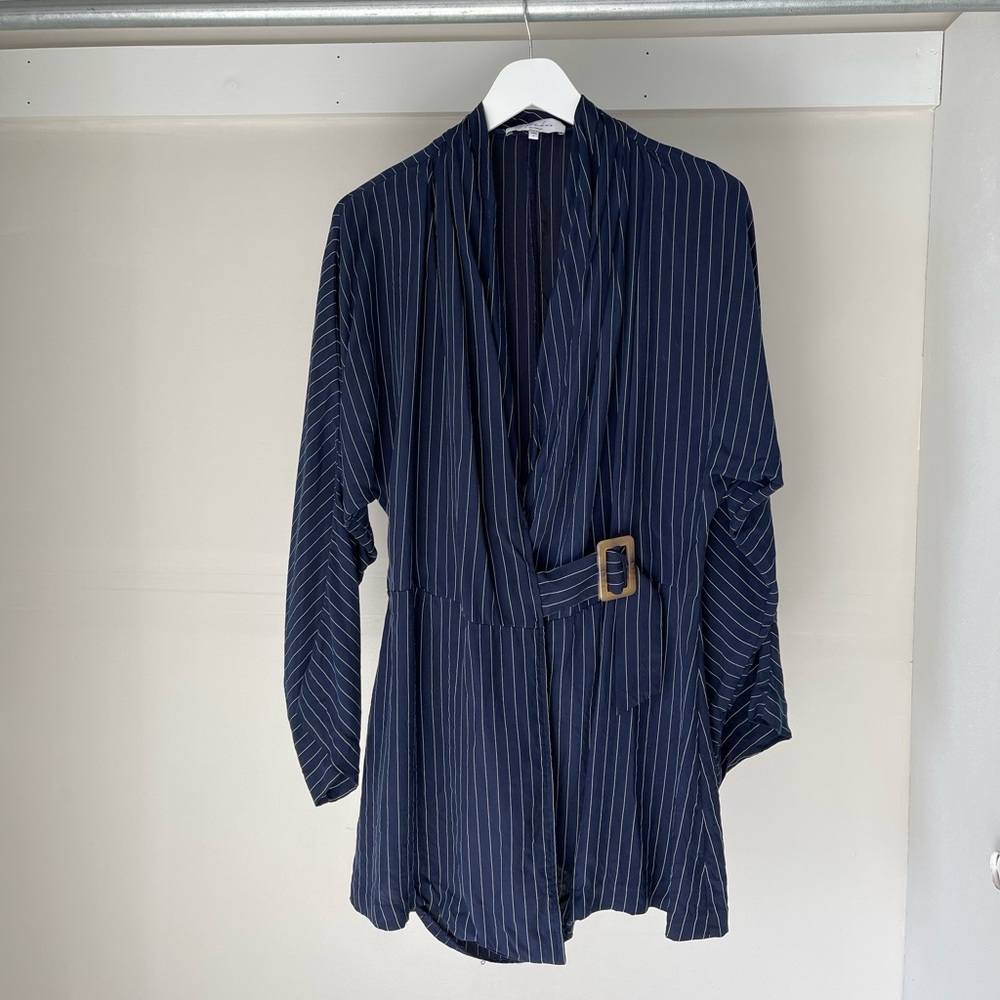 L’ Academie Sailor Wrap Dress